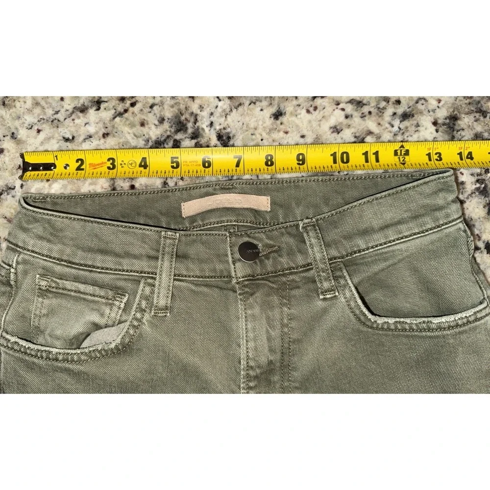 Joe's Jeans The Blake High Rise Wide Leg Crop Jeans Burnt Olive Green Size 26 - Picture 8 of 11